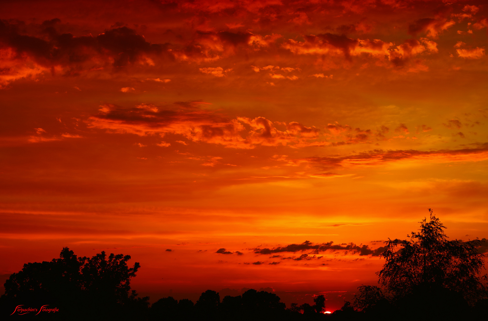 Sonnenuntergang in der Prignitz