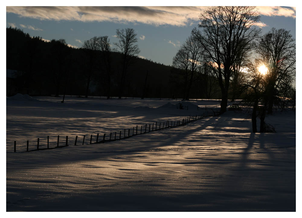 Sonnenuntergang in der Ramsau