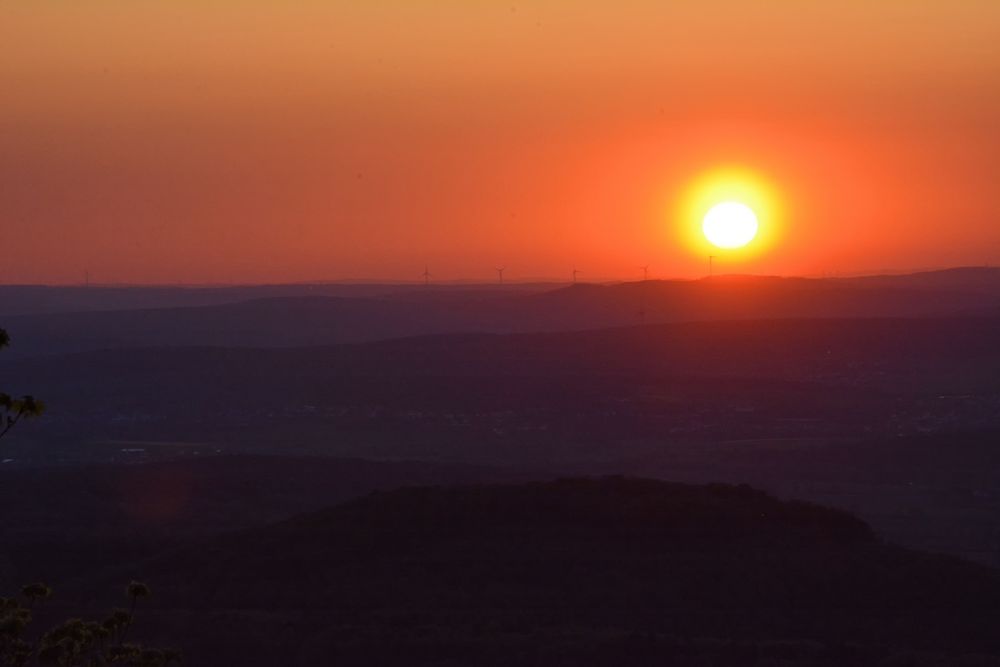 Sonnenuntergang in der Rhön