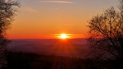 Sonnenuntergang in der Rhön