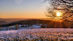 Sonnenuntergang in der Rhön