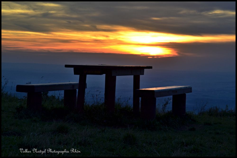 Sonnenuntergang in der Rhön...