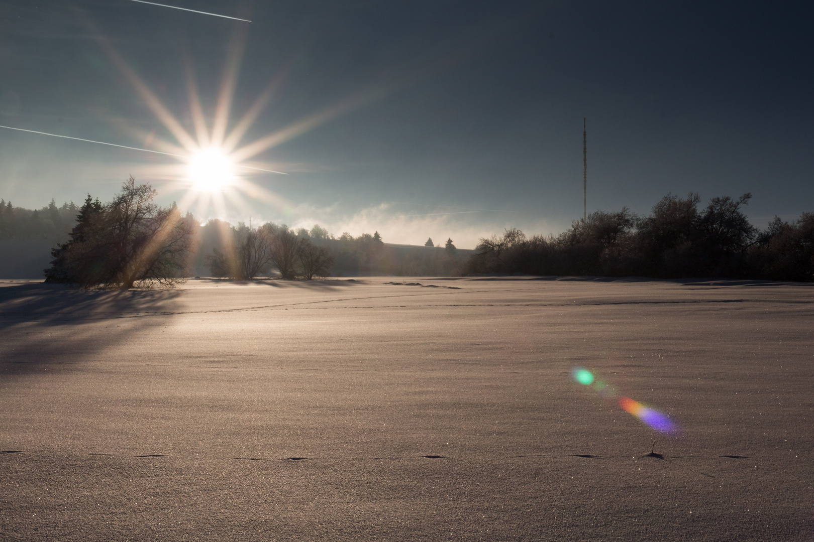 Sonnenuntergang in der Rhön