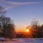 Sonnenuntergang in der Rhön