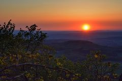 Sonnenuntergang in der Rhön