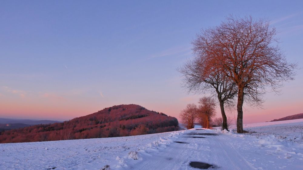 Sonnenuntergang in der Rhön