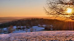 Sonnenuntergang in der Rhön