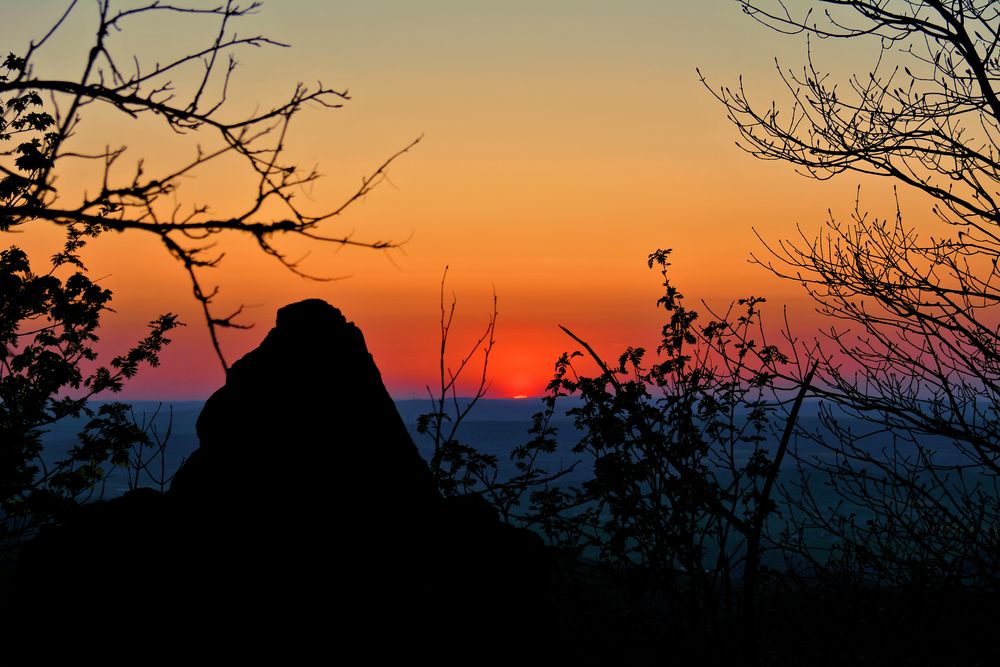 Sonnenuntergang in der Rhön