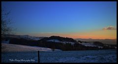 Sonnenuntergang in der Rhön