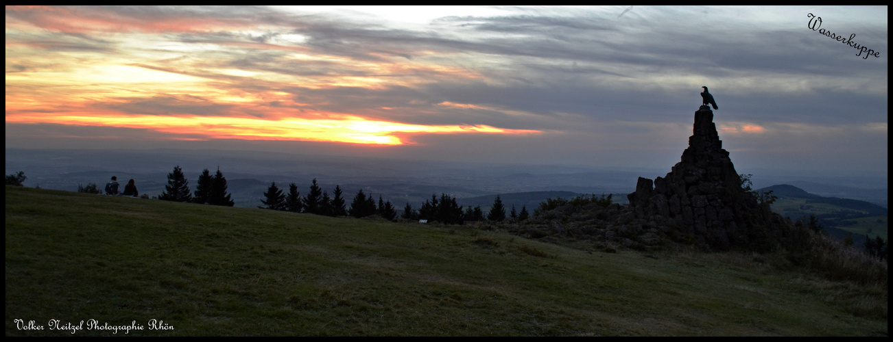 Sonnenuntergang in der Rhön