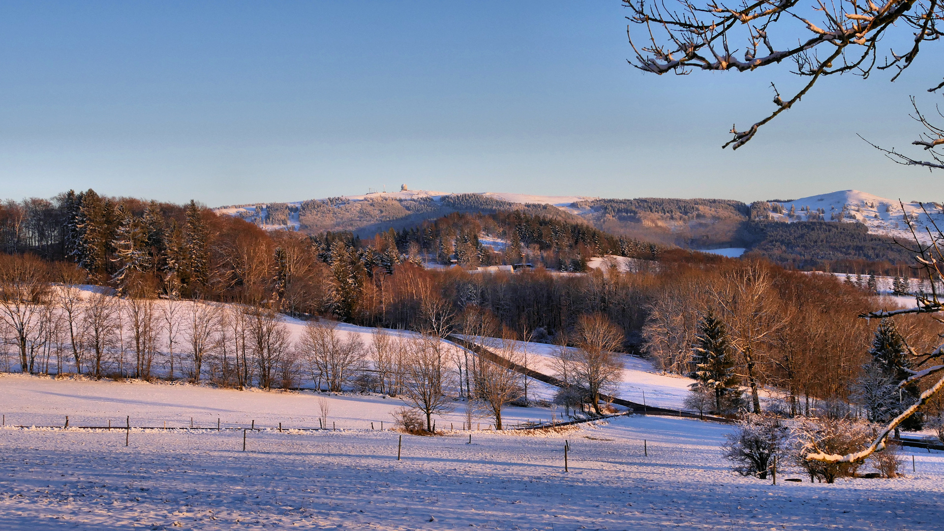 Sonnenuntergang in der Rhön