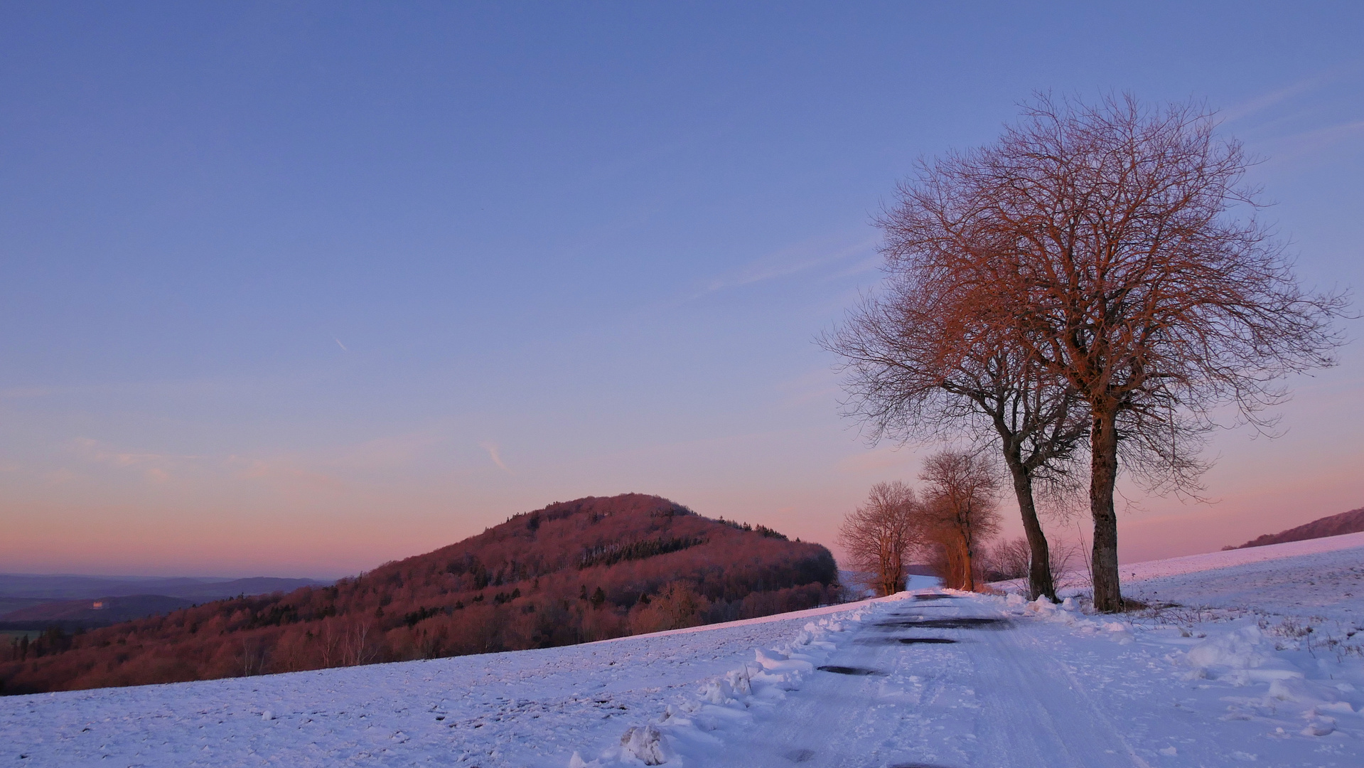 Sonnenuntergang in der Rhön