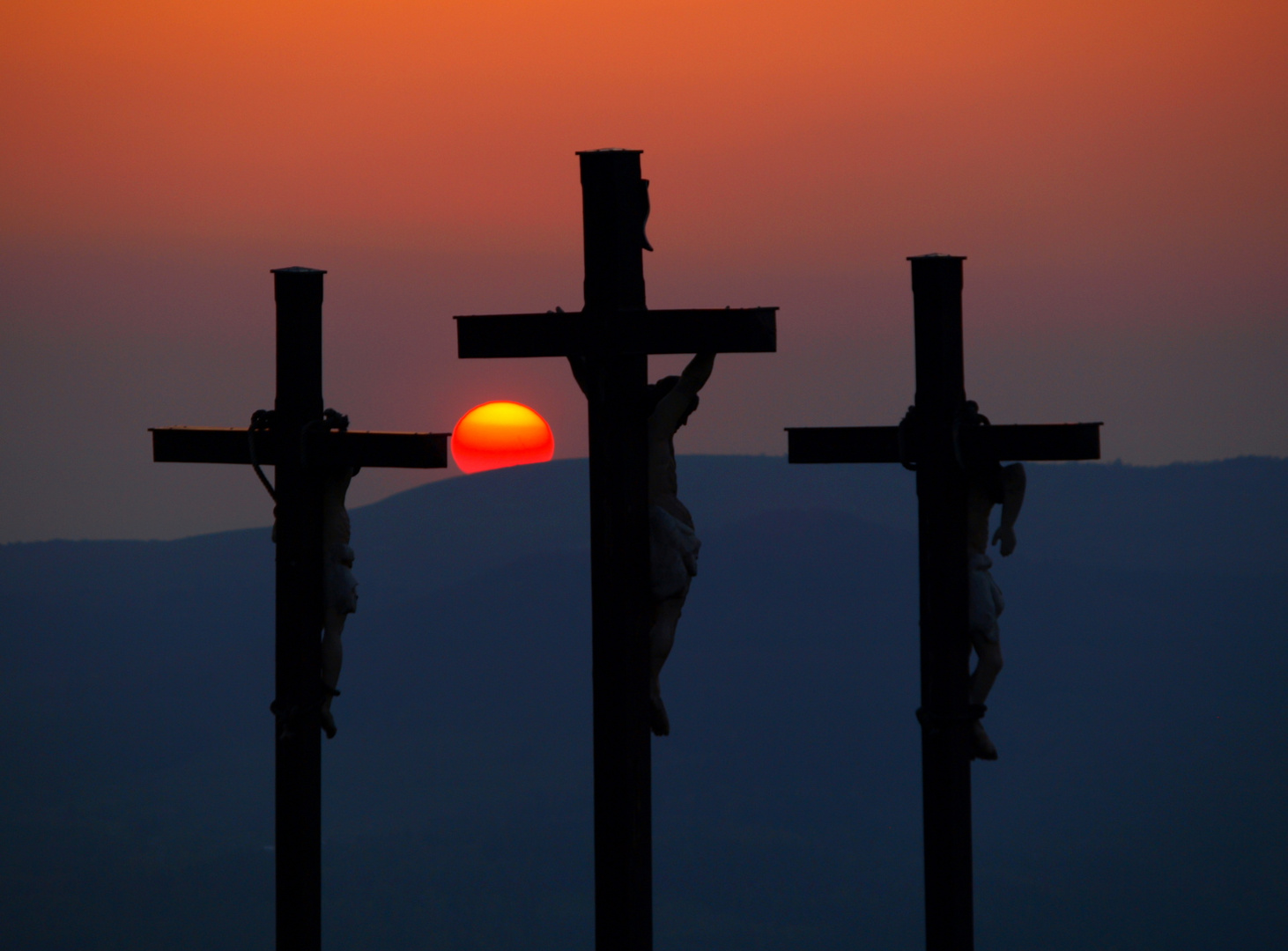 Sonnenuntergang in der Rhön