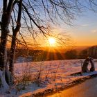 Sonnenuntergang in der Rhön