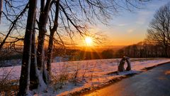 Sonnenuntergang in der Rhön