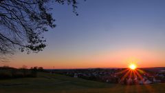 Sonnenuntergang in der Rhön