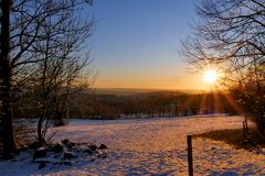 Sonnenuntergang in der Rhön