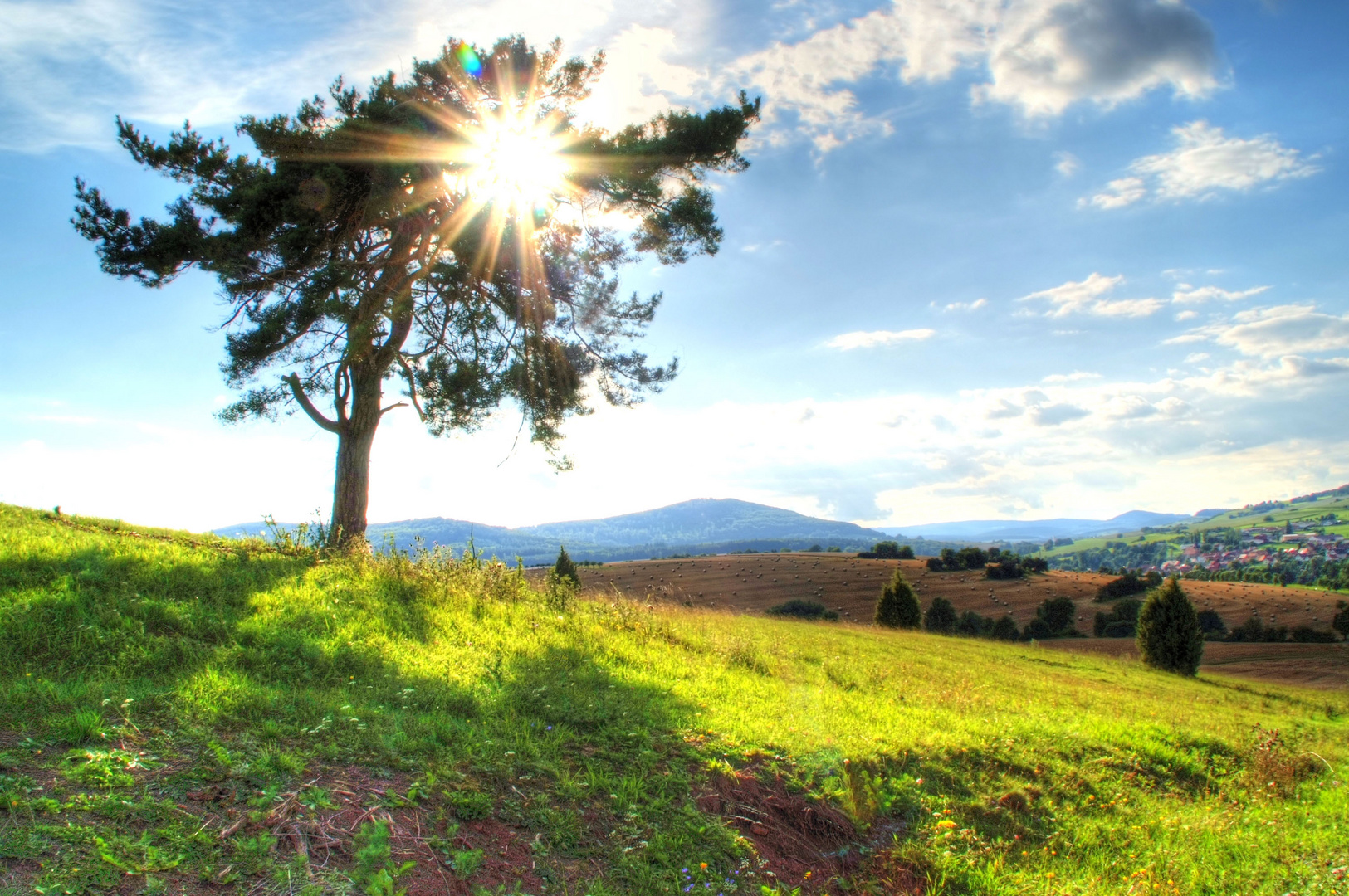 Sonnenuntergang in der Rhön (HDR)