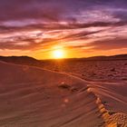 Sonnenuntergang in der Rub al Khali (Sultanat Oman)