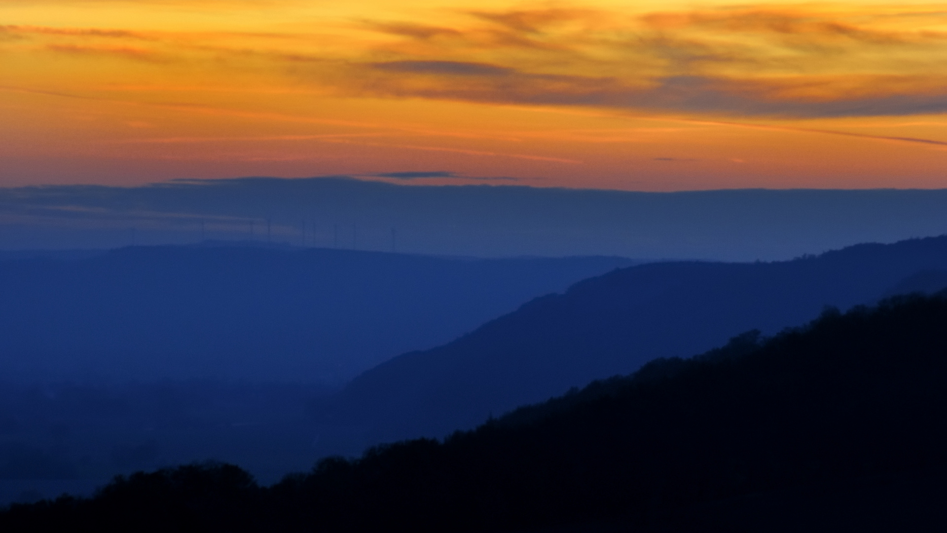 Sonnenuntergang in der Rühler Schweiz