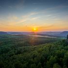 Sonnenuntergang in der Sächsischen Schweiz