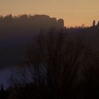 Sonnenuntergang in der sächsischen Schweiz