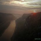 Sonnenuntergang in der Sächsischen Schweiz