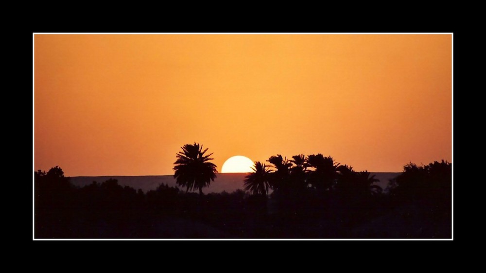 Sonnenuntergang in der Sahara