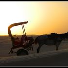 Sonnenuntergang in der Sahara