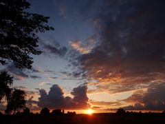 Sonnenuntergang in der Schneeheide