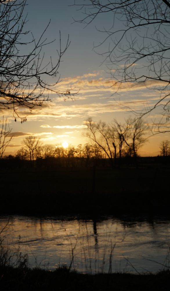 Sonnenuntergang in der Schwalm 