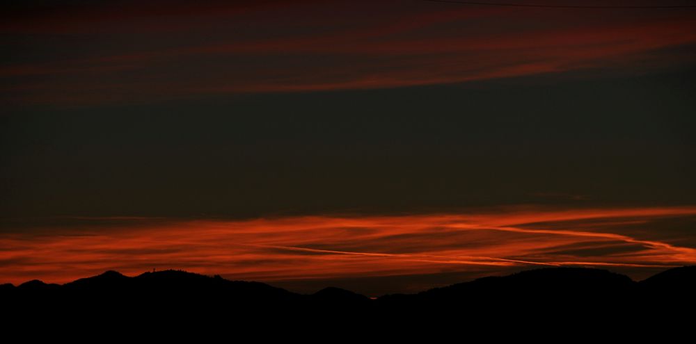 Sonnenuntergang in der Schweiz