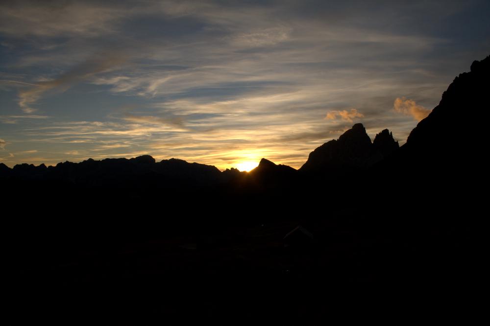 Sonnenuntergang in der Sellagruppe