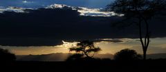 Sonnenuntergang in der Serengeti