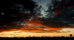 Sonnenuntergang in der Serengeti