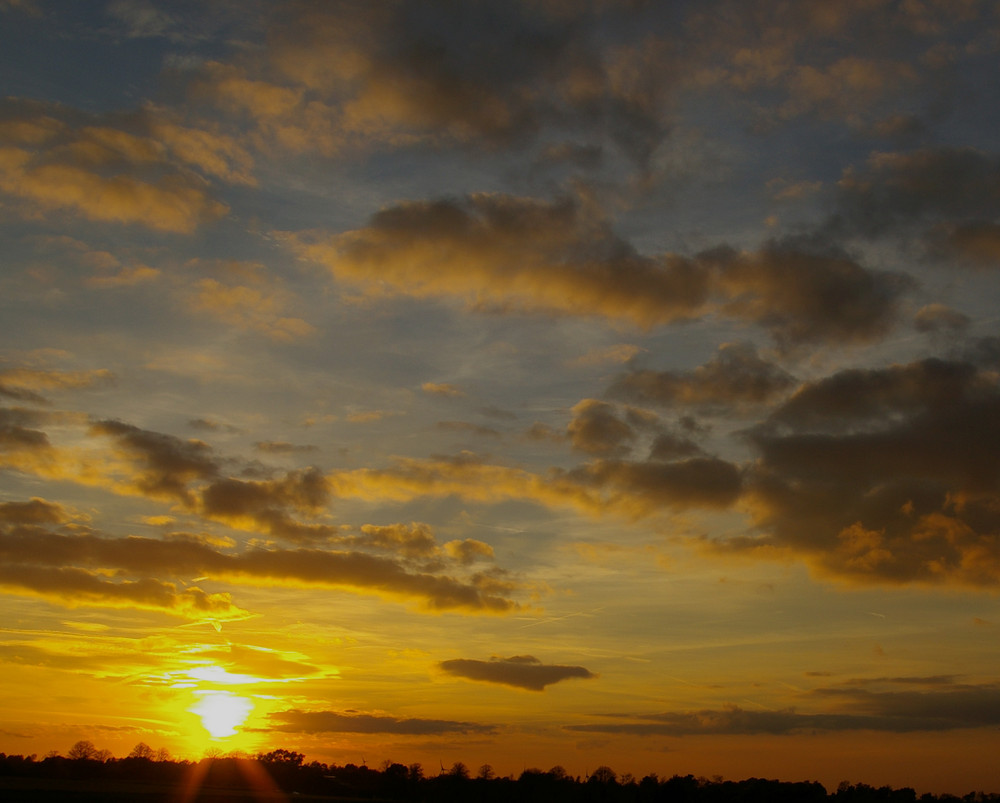 Sonnenuntergang in der Soesterbörde