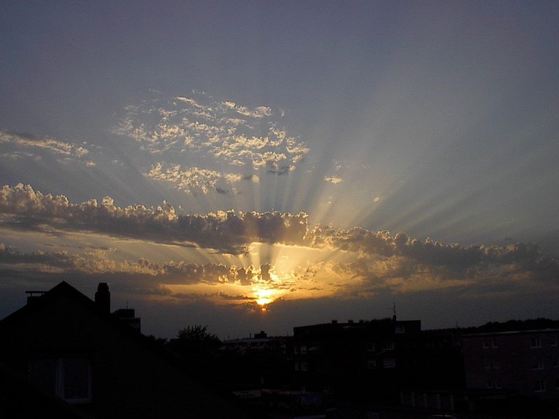 Sonnenuntergang in der Stadt