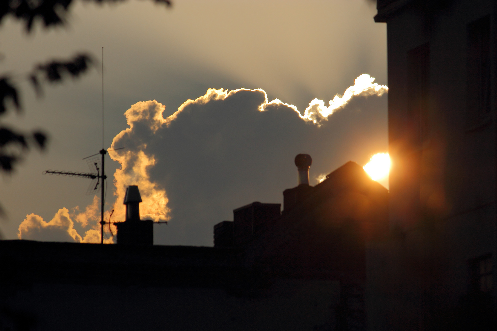 Sonnenuntergang in der Stadt