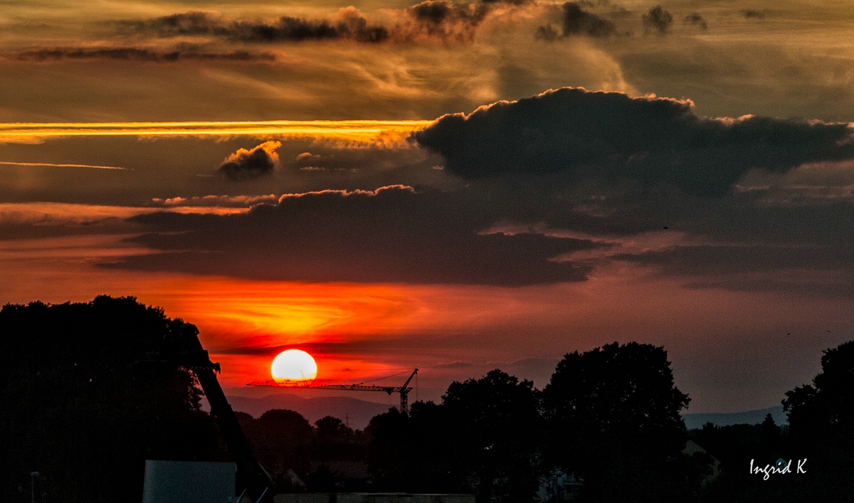 Sonnenuntergang in der Stadt