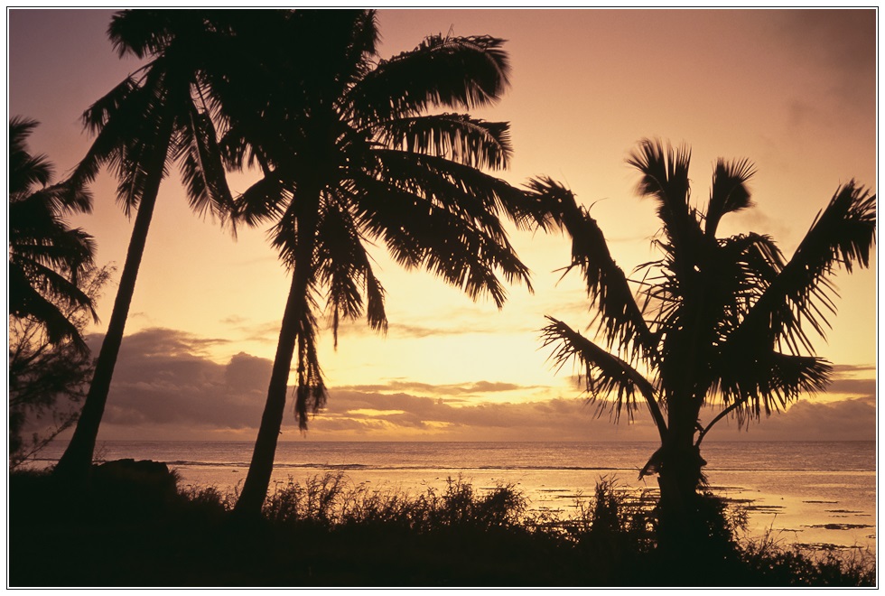 Sonnenuntergang in der Südsee (Rarotonga, Cook Inseln)