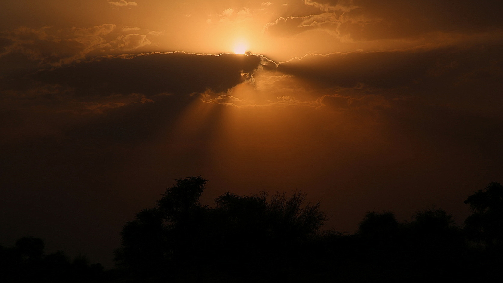 Sonnenuntergang in der Tar-Wüste