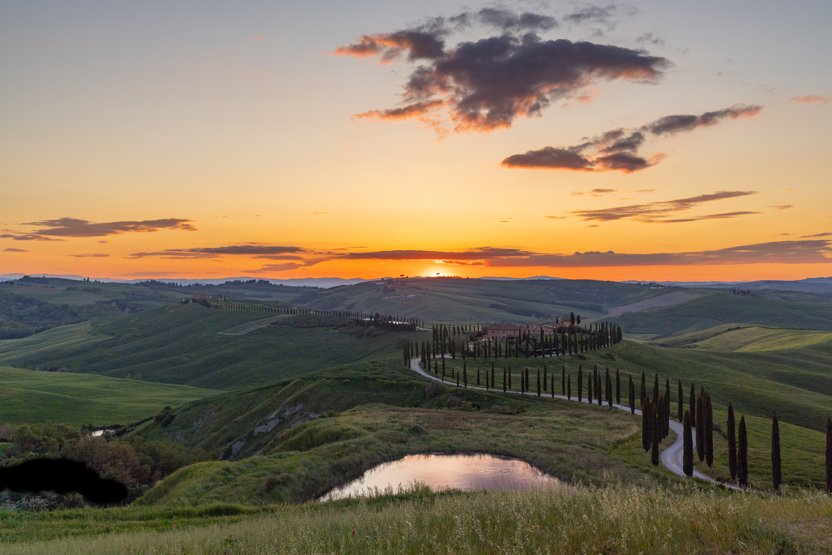 Sonnenuntergang in der Toscana