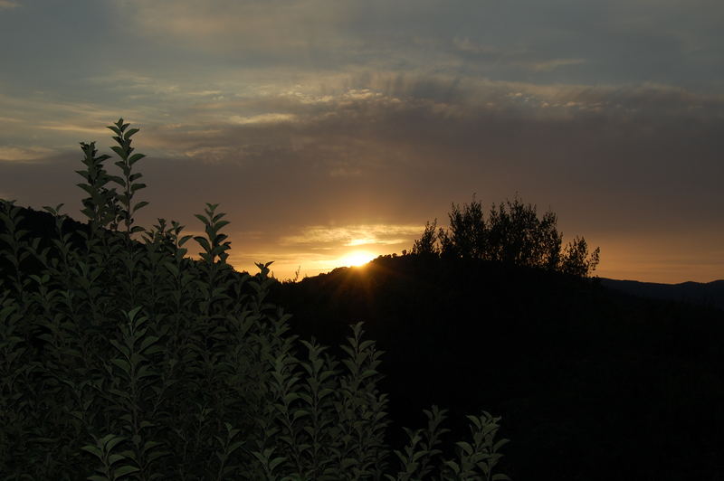 Sonnenuntergang in der Toscana