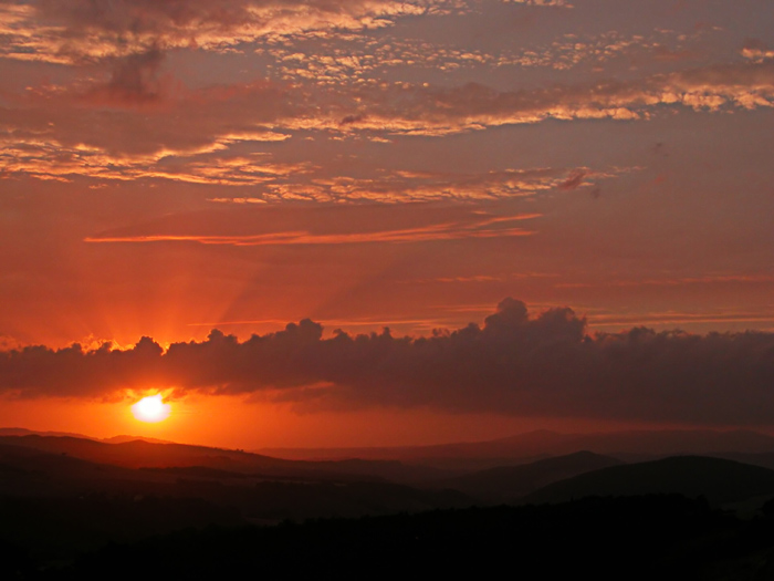 Sonnenuntergang in der Toscana IV