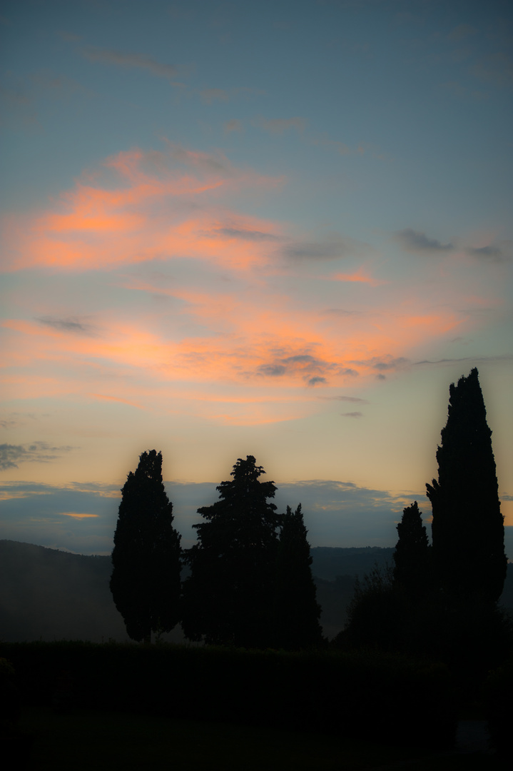 Sonnenuntergang in der Toskana 2014