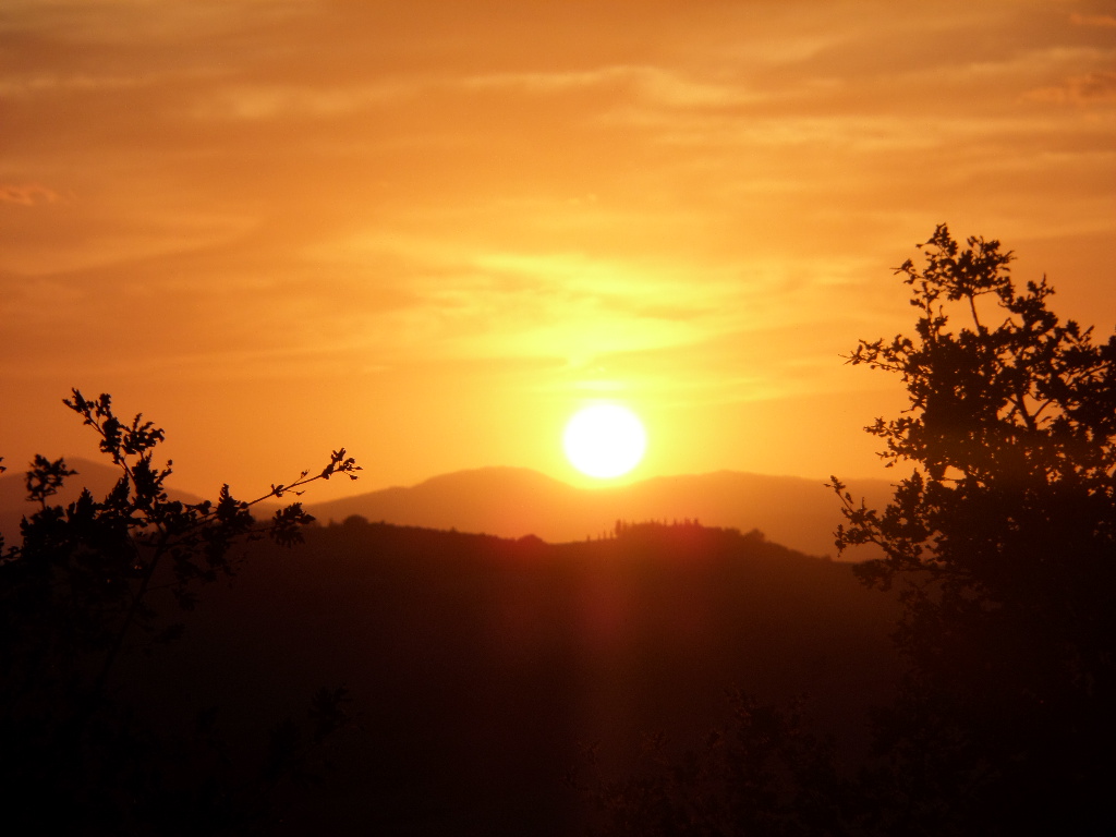 Sonnenuntergang in der Toskana 2015