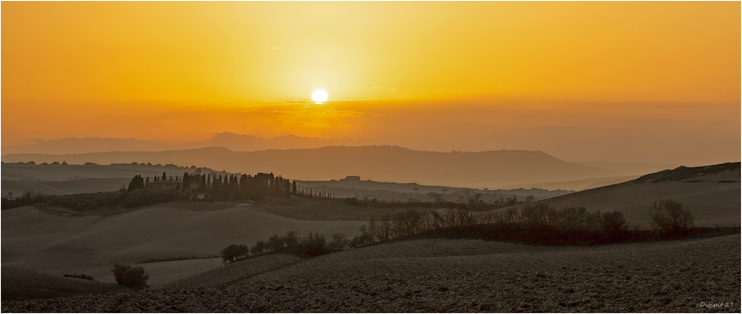 Sonnenuntergang in der Toskana