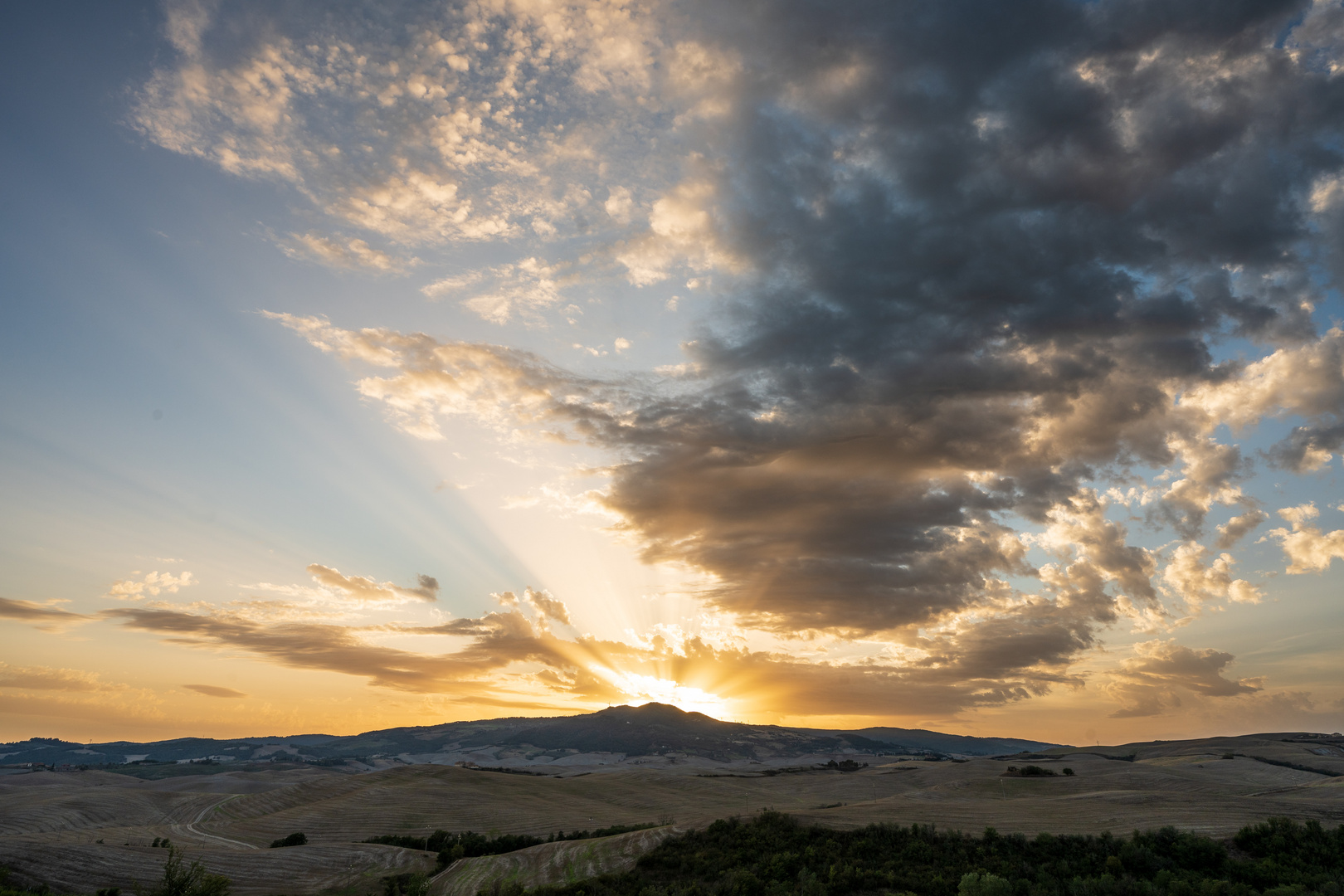 Sonnenuntergang in der Toskana