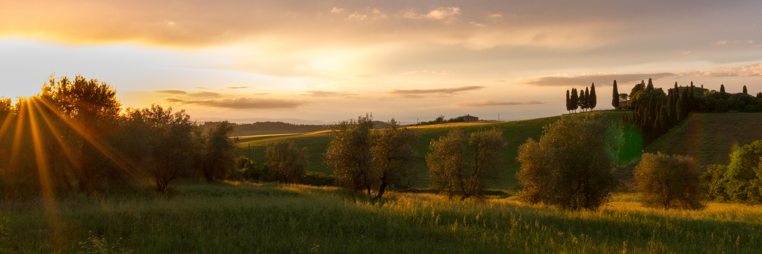 Sonnenuntergang in der Toskana