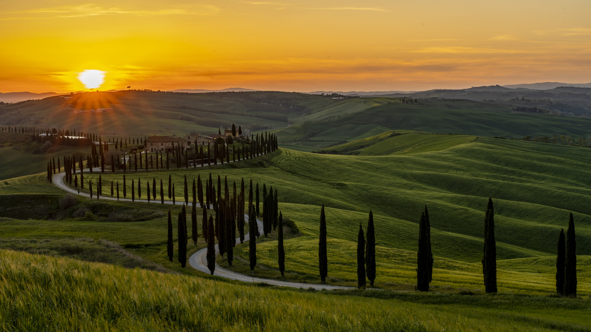 Sonnenuntergang in der Toskana - Sunset in Tuscany